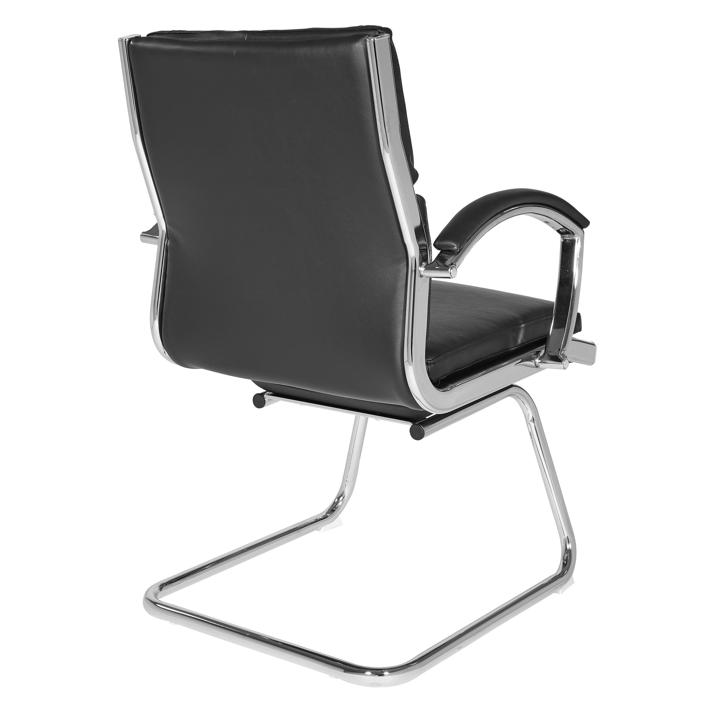 Mid-Back Faux Lthr Visitor's Chair